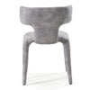 Modrest Saehee Modern Grey Blue Velvet Dining Chair Model VGEU-MC-7512CH-GRY