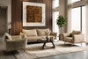Saint Tropez Modern Italian Beige Leather Sofa