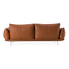 Saint Tropez Modern Italian Cognac Leather Sofa