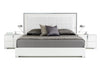 Eastern King Modrest San Marino Modern White Bed Model VGACSANMARINO-BED-WHT-EK