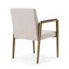 Modrest Sanders Modern Off White Fabric & Brass Dining Chair Model VGGA-6235CH-1-OFF