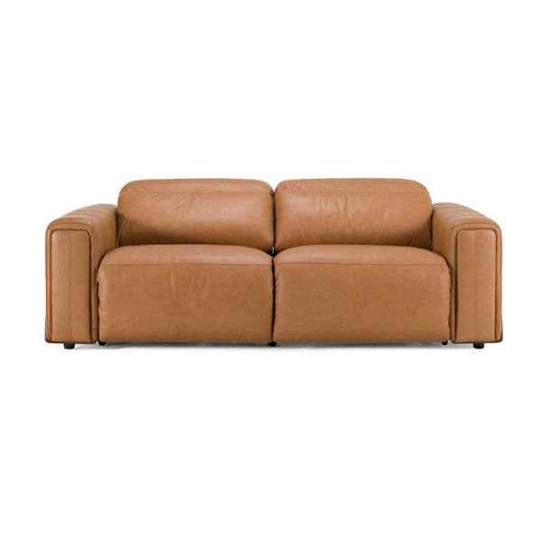 Divani Casa Sandstone Modern Brown Leather Sofa Set With Electric Recliners Model VGKV-KM.6120-SET-BRN