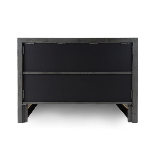 Nova Domus Santa Barbara Modern Grey Fabric & Grey Wash Bed Model VGMA-BR-152-BED-GRY