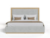 Nova Domus Santa Barbara Modern Grey Fabric & Natural Bedroom Set Model VGMABR-152-SET