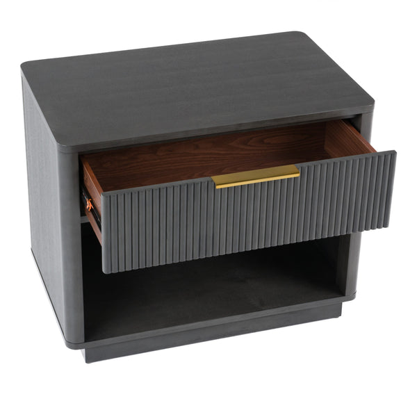 Santa Monica Modern Grey Wash Nightstand