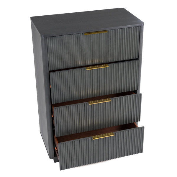 Santa Monica Modern Grey Wash Chest