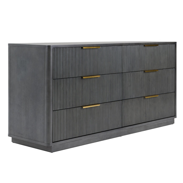 Santa Monica Modern Grey Wash Dresser