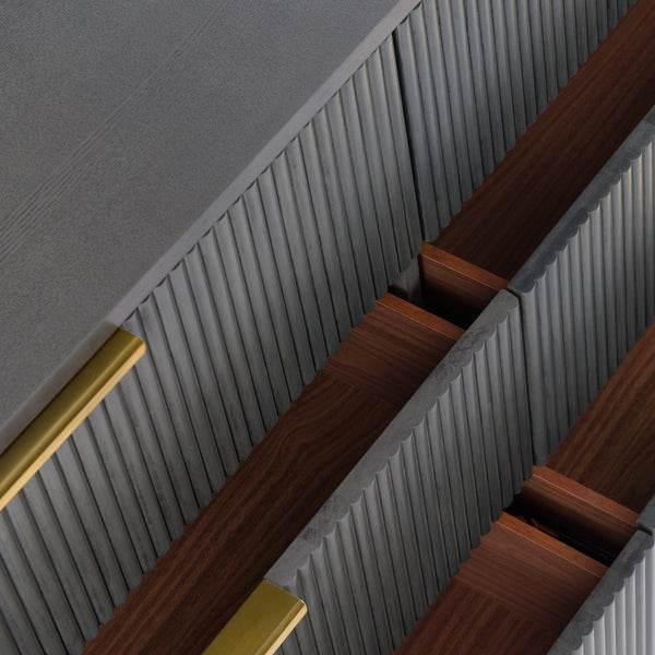 Santa Monica Modern Grey Wash Dresser