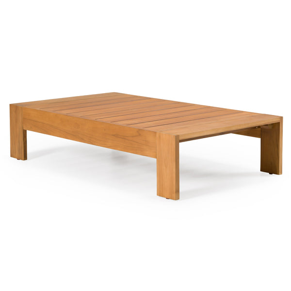 Renava Santorini Outdoor Grey Olefin Fabric & Natural Teak Sofa Set Model VGEF-CROVIE-SET