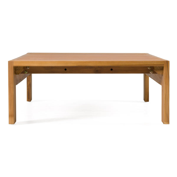 Renava Santorini Outdoor Grey Olefin Fabric & Natural Teak Sofa Set Model VGEF-CROVIE-SET