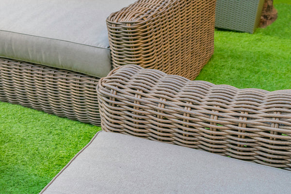 Renava Sapelo Outdoor Beige Wicker Sofa Model VGATRASF-125-8MM-SOFA