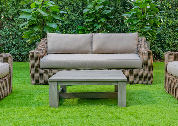 Renava Sapelo Outdoor Beige Wicker Sofa Model VGATRASF-125-8MM-SOFA