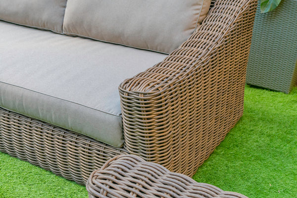 Renava Sapelo Outdoor Beige Wicker Sofa Model VGATRASF-125-8MM-SOFA