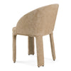 Sarkis Modern Beige Velvet Dining Chair