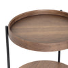 Modrest Savoy Modern Walnut End Table Model VGDW-J5766-WAL