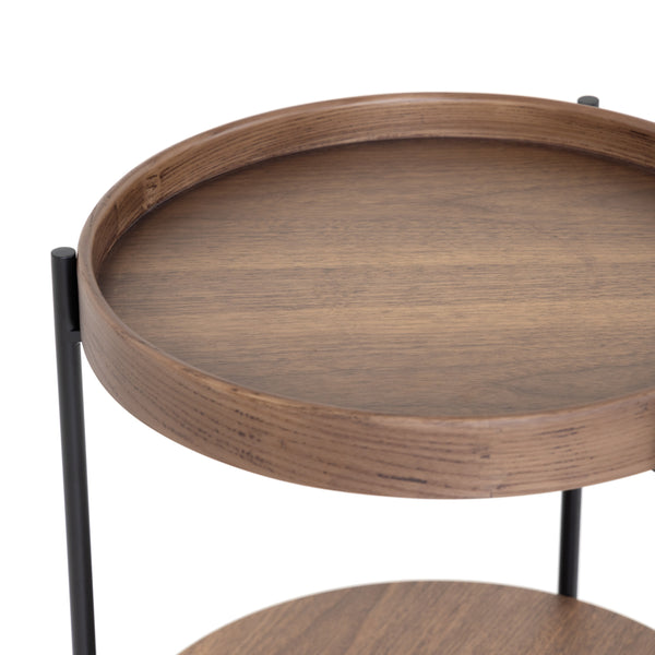 Modrest Savoy Modern Walnut End Table Model VGDW-J5766-WAL