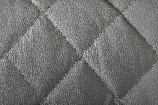 Divani Casa Wolford Modern Grey Leather Chair Model VGBNSBL-9210-GRY-CH