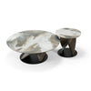 Modrest Schiff Modern Marbled Ceramic Coffee Table Set Model VGCS-EMA2-007-008