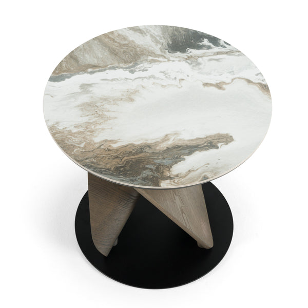 Modrest Schiff Modern Marbled Ceramic Coffee Table Set Model VGCS-EMA2-007-008