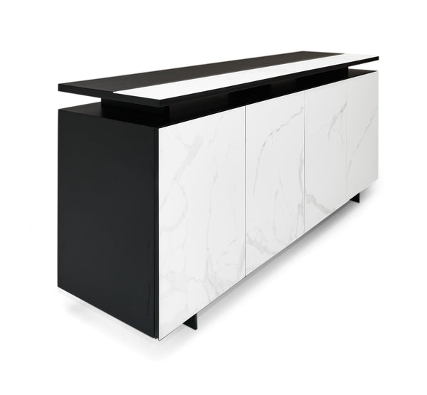 Modrest Schulz Modern Black & White Ceramic Buffet Model VGVCG0925-18-1