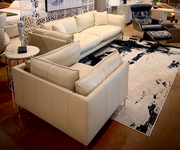 Divani Casa Harvest Modern Taupe Full Leather Sofa Model VGKKKF2627-TP-S