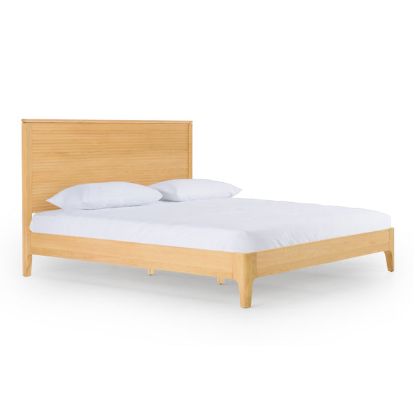 Modrest Seattle Modern Natural Oak Bed Model VGWD-SEA-QBKB-BED