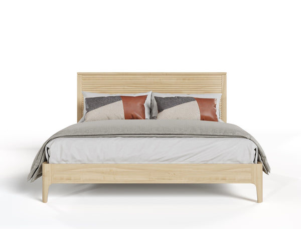 Modrest Seattle Modern Natural Oak Bed Model VGWD-SEA-QBKB-BED