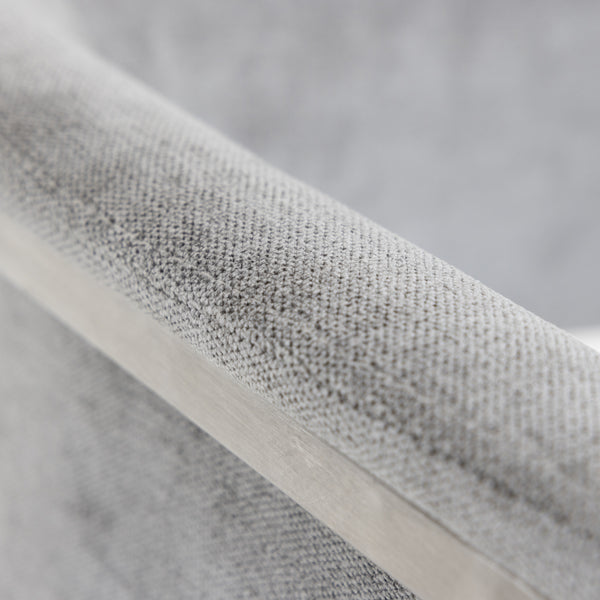 Modrest Sebastian Modern Grey Fabric & Stainless Steel Counter Chair Model VGGA-6251CH-C-GRY