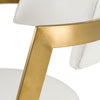 Modrest Shandra White Leatherette & Gold Counter Stool Model VGRH-RHS-CS-220-PU-WHT-CS