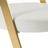 Modrest Shandra White Leatherette & Gold Counter Stool Model VGRH-RHS-CS-220-PU-WHT-CS