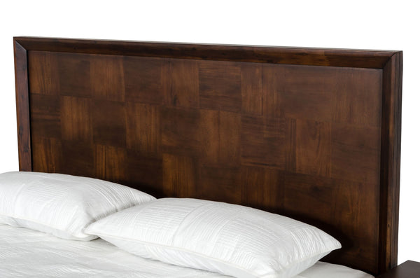 Modrest Shane Modern Acacia & Brass Bed Model VGNXSHANE-BED