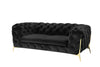 Divani Casa Sheila Transitional Black Fabric Loveseat Model VGCA1346-BLK-L
