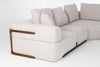 Divani Casa Simone Modern Off White Fabric Sectional Sofa Model VGCS-SF-23083