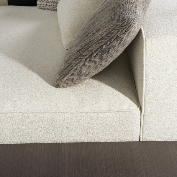 Lamod Siret Modern Ivory Fabric Modular Sectional With Coffee Table Model VGBB-HR-SOFA-IVY