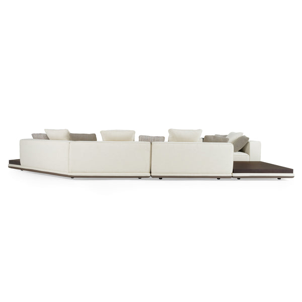 Lamod Siret Modern Ivory Fabric Modular Sectional With Coffee Table Model VGBB-HR-SOFA-IVY