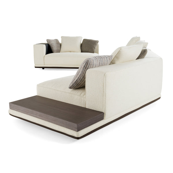 Lamod Siret Modern Ivory Fabric Modular Sectional With Coffee Table Model VGBB-HR-SOFA-IVY