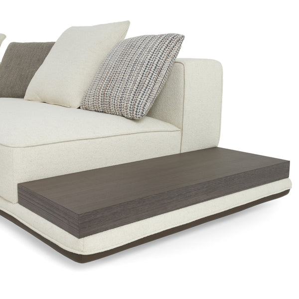 Lamod Siret Modern Ivory Fabric Modular Sectional With Coffee Table Model VGBB-HR-SOFA-IVY