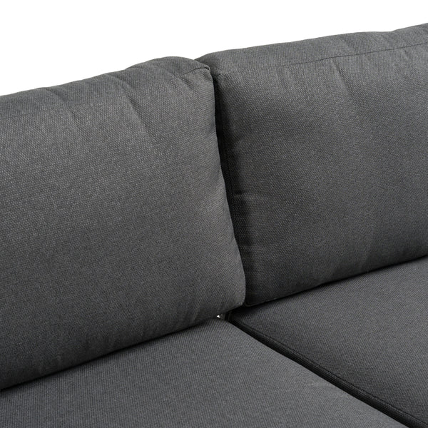 Renava Skaros Outdoor Grey Olefin Fabric & Eucalyptus Sectional Sofa & Coffee Table Set Model VGEF-BOSTON-SEC