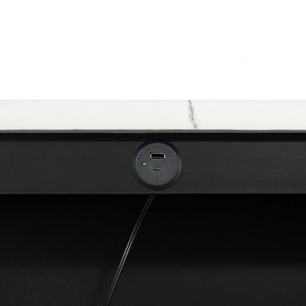 Furniture of America Chalcedony Black/White/Ivory Transitional 3 Pc. Dining Table Set Model SL3401BK-PT-3PK