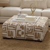 Furniture of America Carleton Ivory/Tan Transitional Ottoman Model SM5172-OT