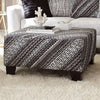 Furniture of America Eimear Off-white/Black Transitional Ottoman Model SM5173-OT