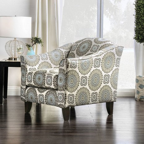Furniture of America Misty Ivory/Pattern Transitional Floral Chair Model SM8141-CH-FL