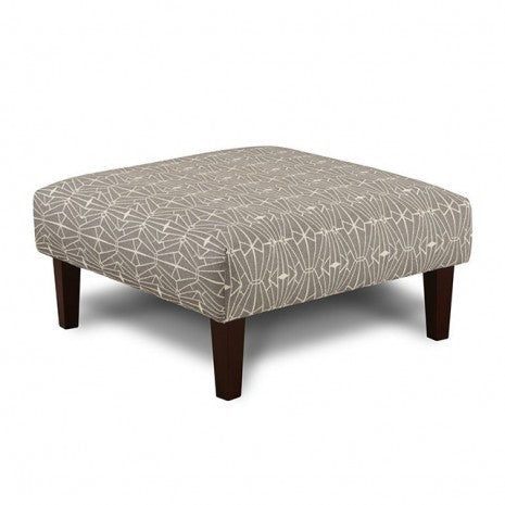 Furniture of America Parker Gray/Pattern Transitional Ottoman Model SM8563-OT-EC
