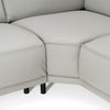Lamod Italia Soho Italian Right Facing Light Grey Nirvana Leather Sectional Sofa Model VGCCSOHO-RAF-LTGRY-SECT