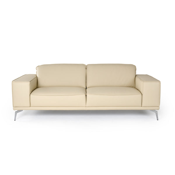 Lamod Italia Soho Italian Off White Leather Sofa Model VGDTSOHO-SF-OFFWHT-S