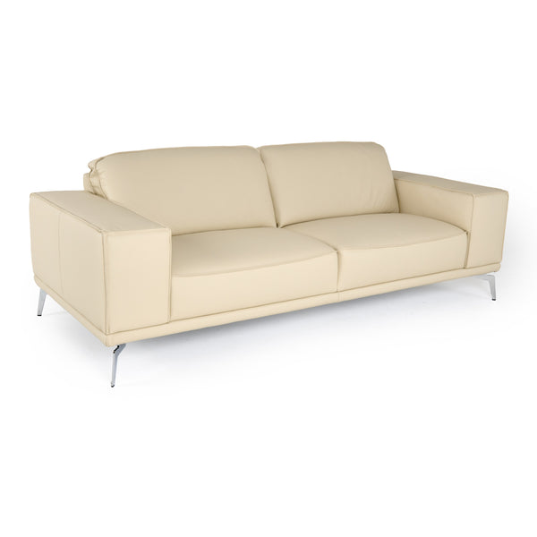 Lamod Italia Soho Italian Off White Leather Sofa Model VGDTSOHO-SF-OFFWHT-S