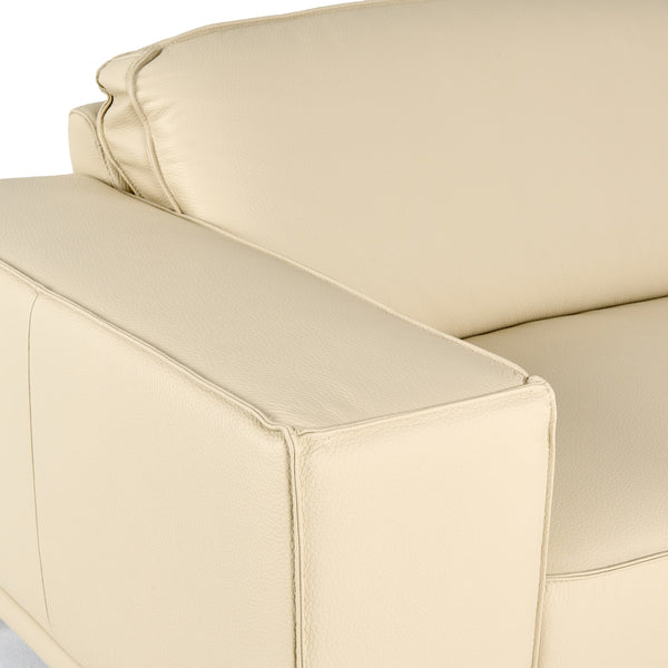Lamod Italia Soho Italian Off White Leather Sofa Model VGDTSOHO-SF-OFFWHT-S
