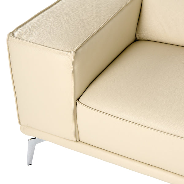 Lamod Italia Soho Italian Off White Leather Sofa Model VGDTSOHO-SF-OFFWHT-S