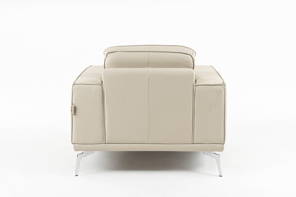 Lamod Italia Soho Italian Grey Oyster Leather Armchair Model VGDT-SOHO-O-GREY