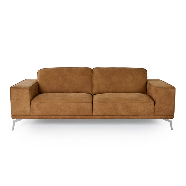 Soho Italian Vintage Cognac Leather Sofa